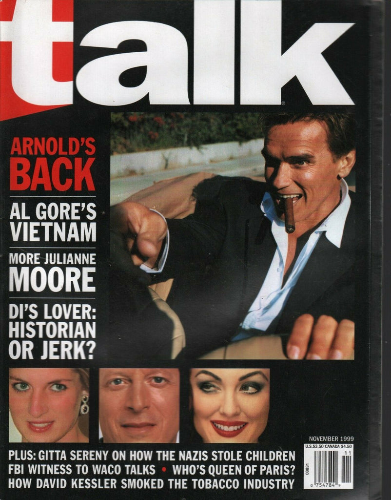 Talk Magazine November 1999 Arnold Schwarzenegger Julianne Moore 020520AME
