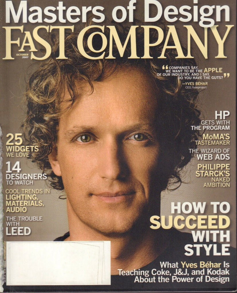 Masters of Design Fast Company October 2007 Yves Behar 090618AME2