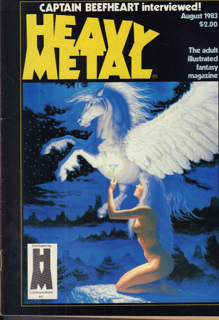 Heavy Metal August 1983 Captain Beefheart Fantasy Magazine 011417DBE2