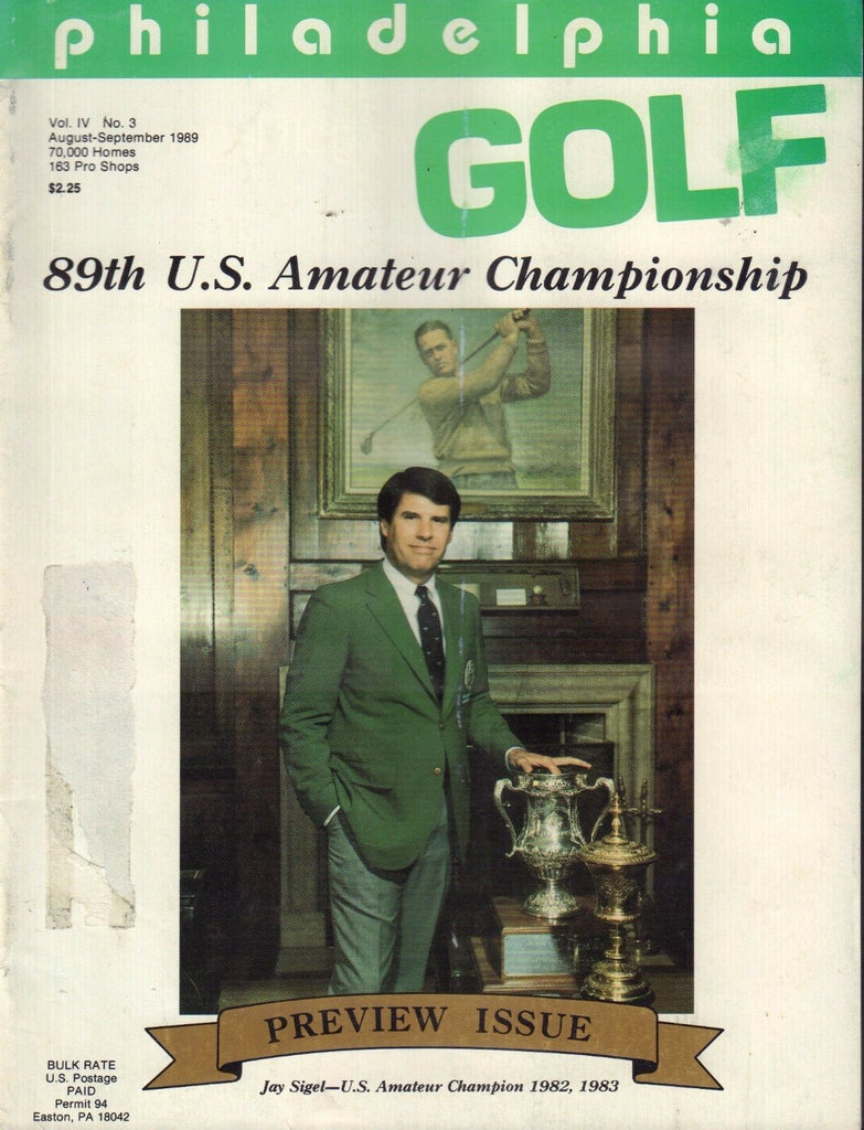 Philadelphia Golf Magazine August/September 1989 Jay Sigel 092017nonjhe