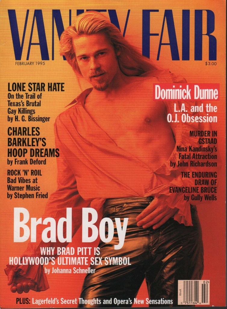 Vanity Fair February 1995 Brad Pitt Charles Barkley Nina Kandinsky 070318DBE2