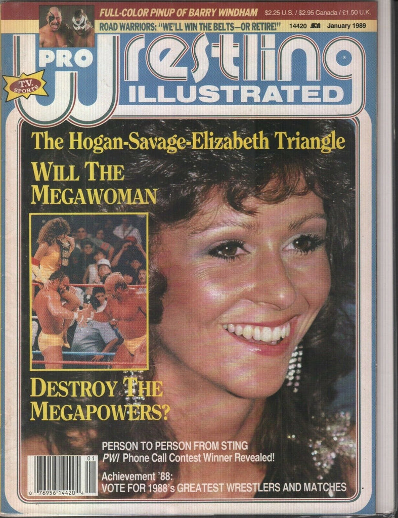 Pro Wrestling Illustrated January 1989 Hulk Hogan Randy Savage 010919AME