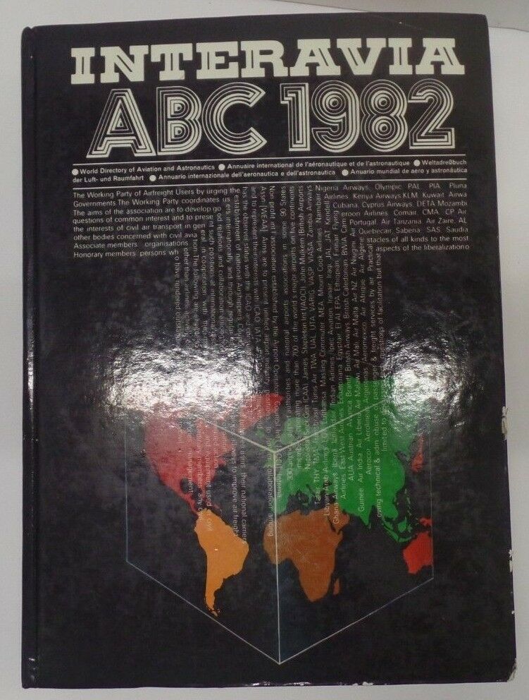 Interavia 1982 ABC World Directory Of Aviation & Astronautics exFAA 092118DBE2