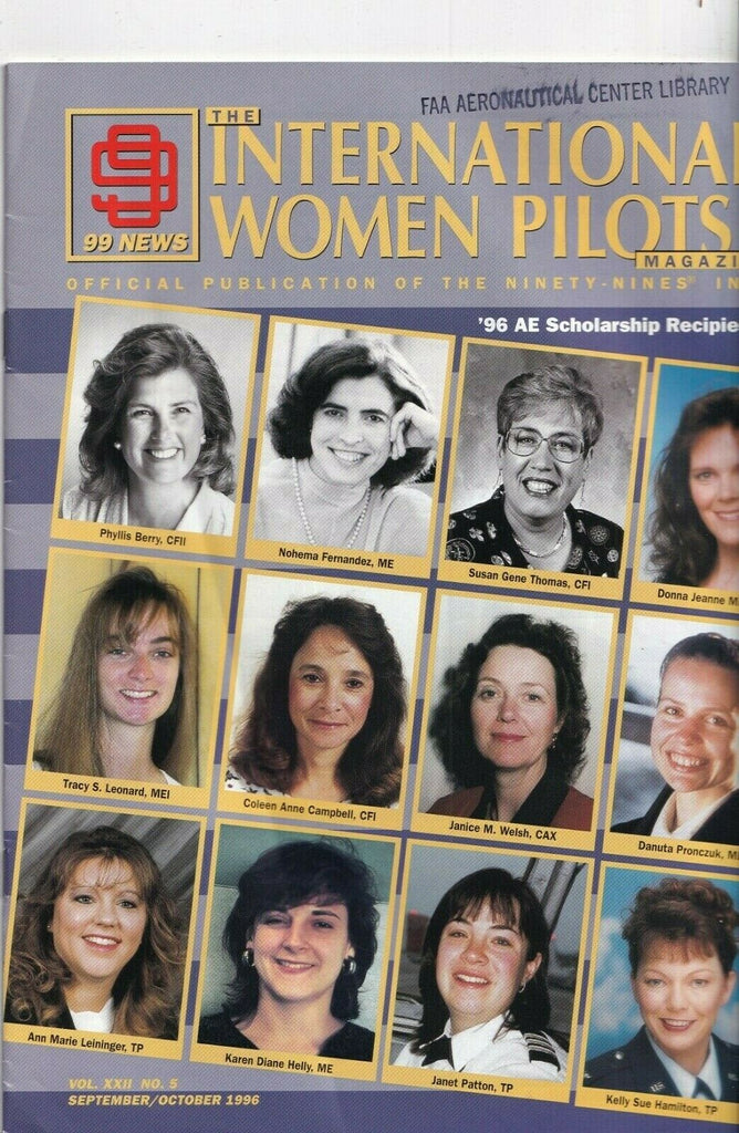 International Women Pilots AE Scholarship Recipients Sept/Oct 1996 032019nonr