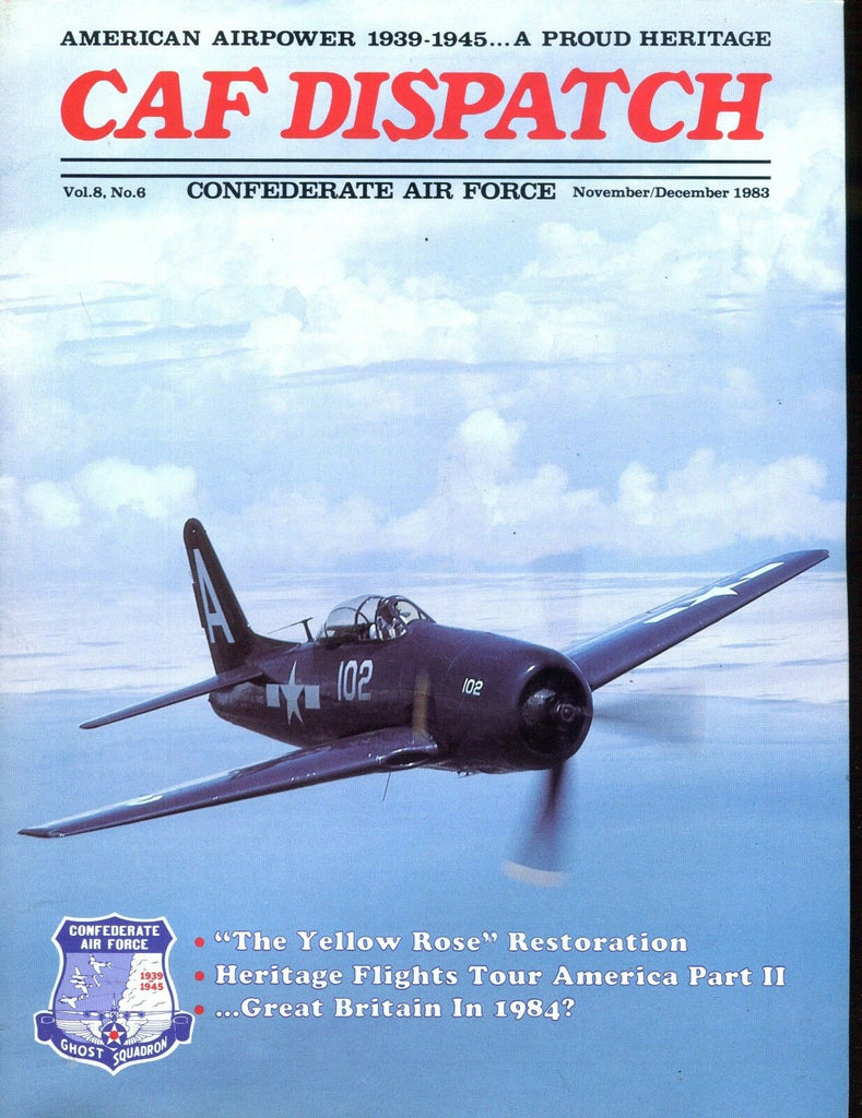 CAF Dispatch Magazine November/December 1983 Yellow Rose EX 010617jhe