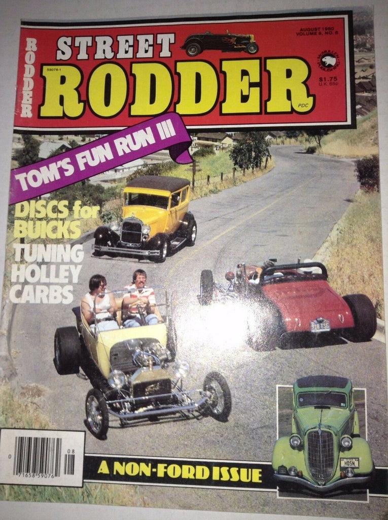 Street Rodder Magazine Tom Fun Run III Discs For Buicks August 1980 041817nonrh2