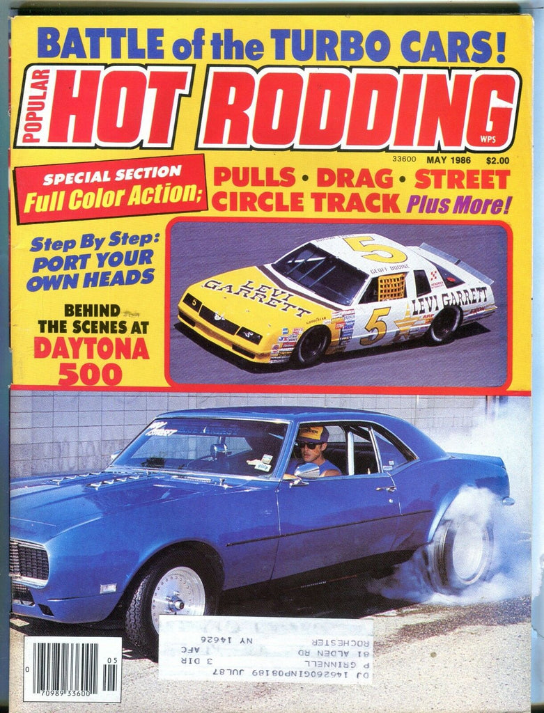 Popular Hot Rodding Magazine May 1986 Daytona 500 EX w/ML 031717nonjhe