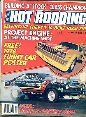 Popular Hot Rodding Magazine March 1978 World's Fastest Van VGEX 122215jhe