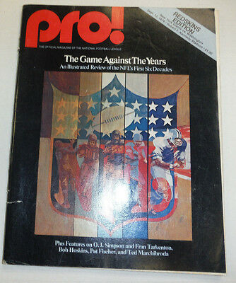 Pro! Magazine O.J. Simpson & Fran Tarkenton September 1976 121714R