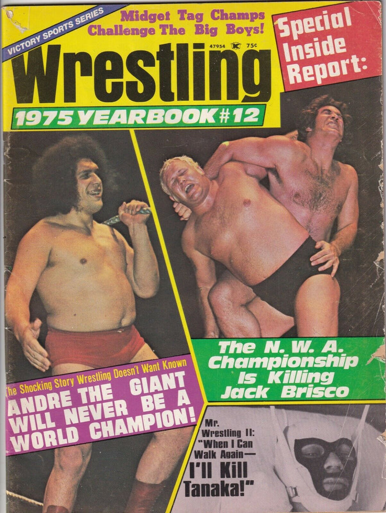 Wrestling Yearbook Magazine Andre The Gaint Jack Brisco 1975 No.12 061419nonr