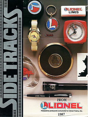 Lionel Trains Sidetracks Brochure 1987 EX 071016jhe2