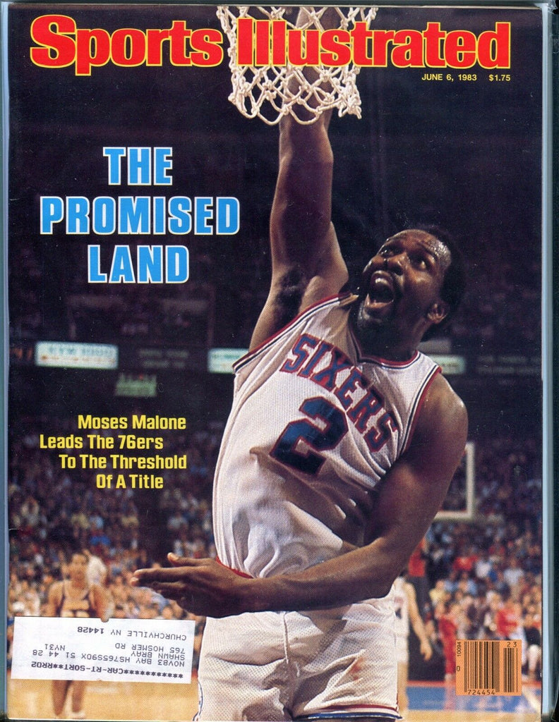 Sports Illustrated Magazine June 6 1983 Moses Malone EX w/ML 051717nonjhe