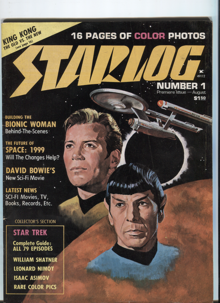 Starlog Number 1 Premiere Issue Star Trek William Shatner 072420DBE