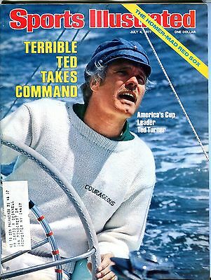 Sports Illustrated Magazine July 4 1977 Ted Turner EX 090116jhe