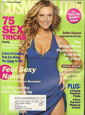 Cosmopolitan June 2007 Ashlee Simpson w/ML VG 061616DBE