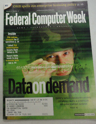 Federal Computer Week Magazine Data On Demand FDA Redraws June 2003 071515R