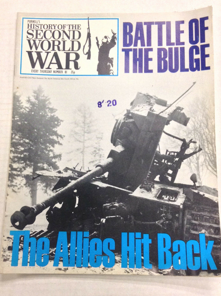 History Of The Second World War Magazine Battle Of Bulge No.81 1974 122016R2