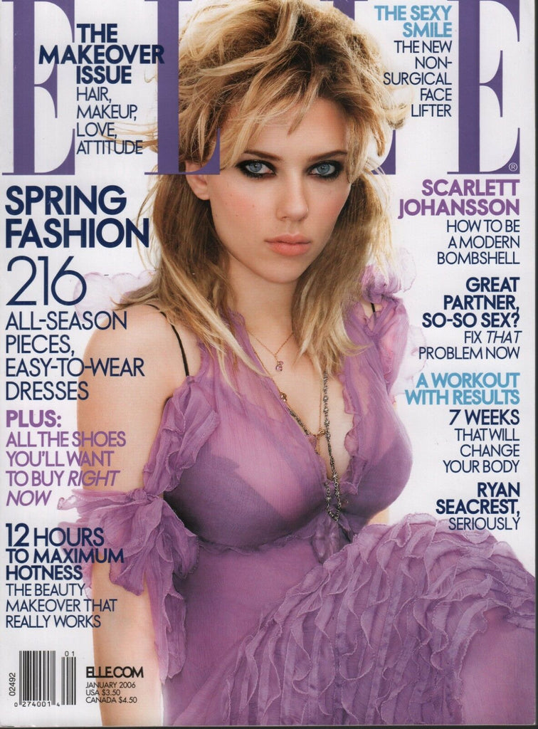 Elle January 2006 Scarlett Johansson Ryan Seacrest 092118AME