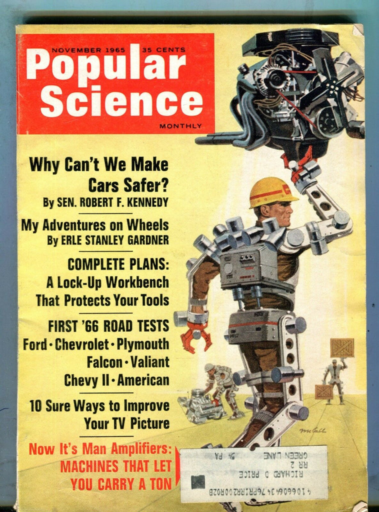 Popular Science Magazine November 1965 Robert F. Kennedy 070517nonjhe