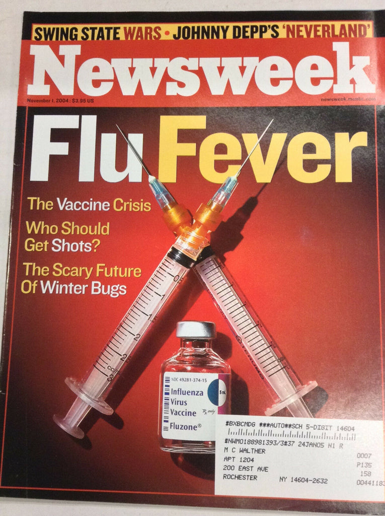 Newsweek Magazine The Vaccine Crisis November 1, 2004 050317nonr