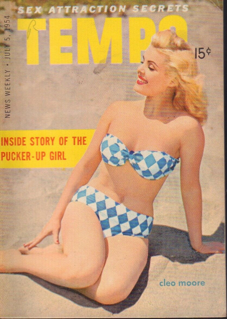 Tempo Digest July 5 1954 Cleo Moore Cheesecake Pin Up 091218AME2