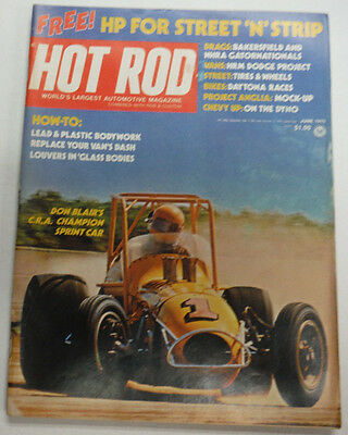Hot Rod Magazine Don Blair & HP For Street N Strip June 1975 050615R