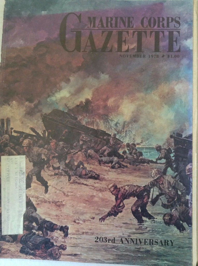 Marine Corps Gazette Magazine 203rd Anniversary November 1978 081717nonrh