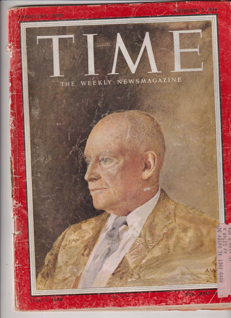 Time Mag Dwight D. Eisenhower September 7, 1959 111719nonr