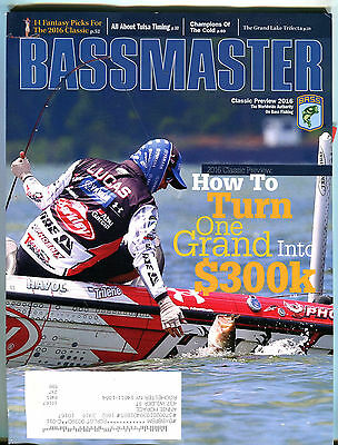 Bassmaster Magazine Classic Preview 2016 One Grand Into $300k EX 031716jhe
