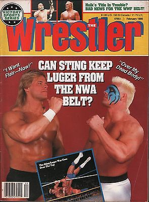 The Wrestler February 1990 Lex Luger, Sting, Hulk Hogan VG 122815DBE