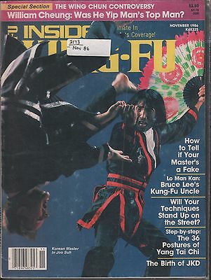 Inside Kung-Fu November 1986 La Man Kan, William Cheung VG 021616DBE