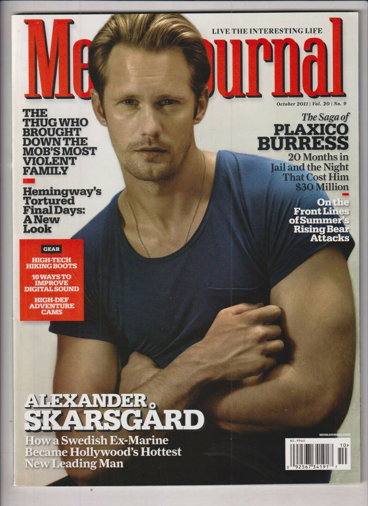 Men's Journal Mag Plaxico Burress Alexander Skarsgard October 2011 031320nonr