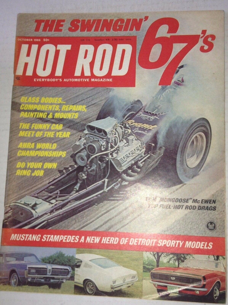 Hot Rod Magazine Tom McEwen Hot Rod Drags October 1966 042817nonrh