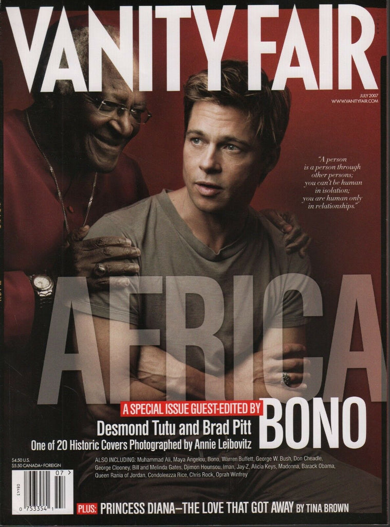 Vanity Fair July 2007 Brad Pitt Muhammad Ali Barack Obama 070418DBE
