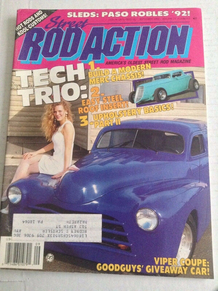 Rod Action Magazine Tech Trio Merc Chassis September 1992 NO ML 032417NONRH
