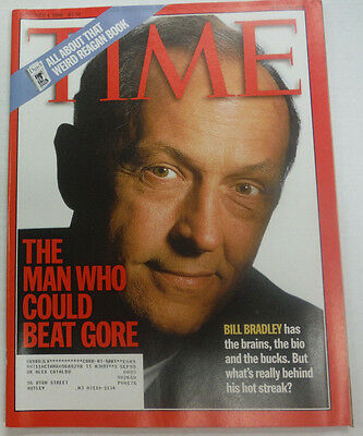 Time Magazine The Man Who Could Beat Gore Bill Bradley October 1999 042015R