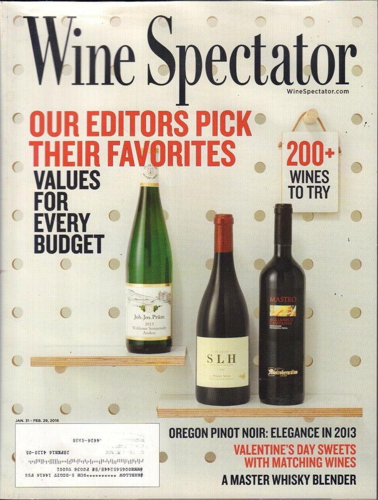 Wine Spectator January 31-February 29 2016 Oregon Pinot Noir w/ML VG 100516DBE