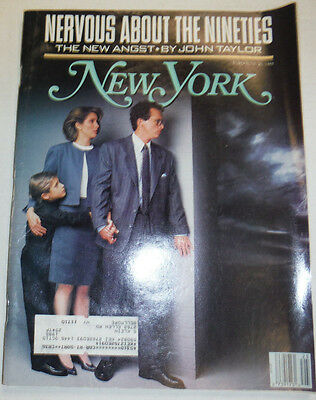 New York Magazine Nervous About The Nineties June 1988 011615R