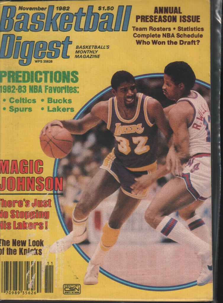 Basketball Digest November 1982 Magic Johnson L.A. Lakers 101718ame