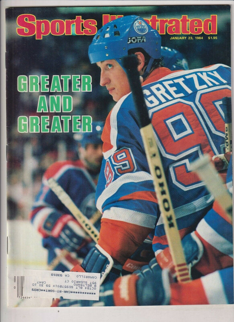 Sports Illustrated Mag Wayne Gretzky Magic Johnson January 23, 1984 021020nonr