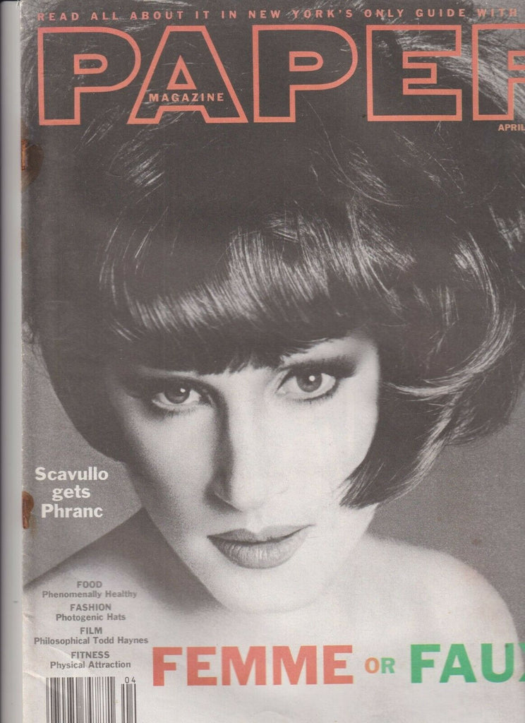 Paper Mag Femme Or Faux April 1991 102519nonr