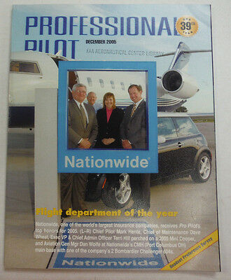 Professional Pilot Magazine Nationwide Mark Hente December 2005 FAL 060215R