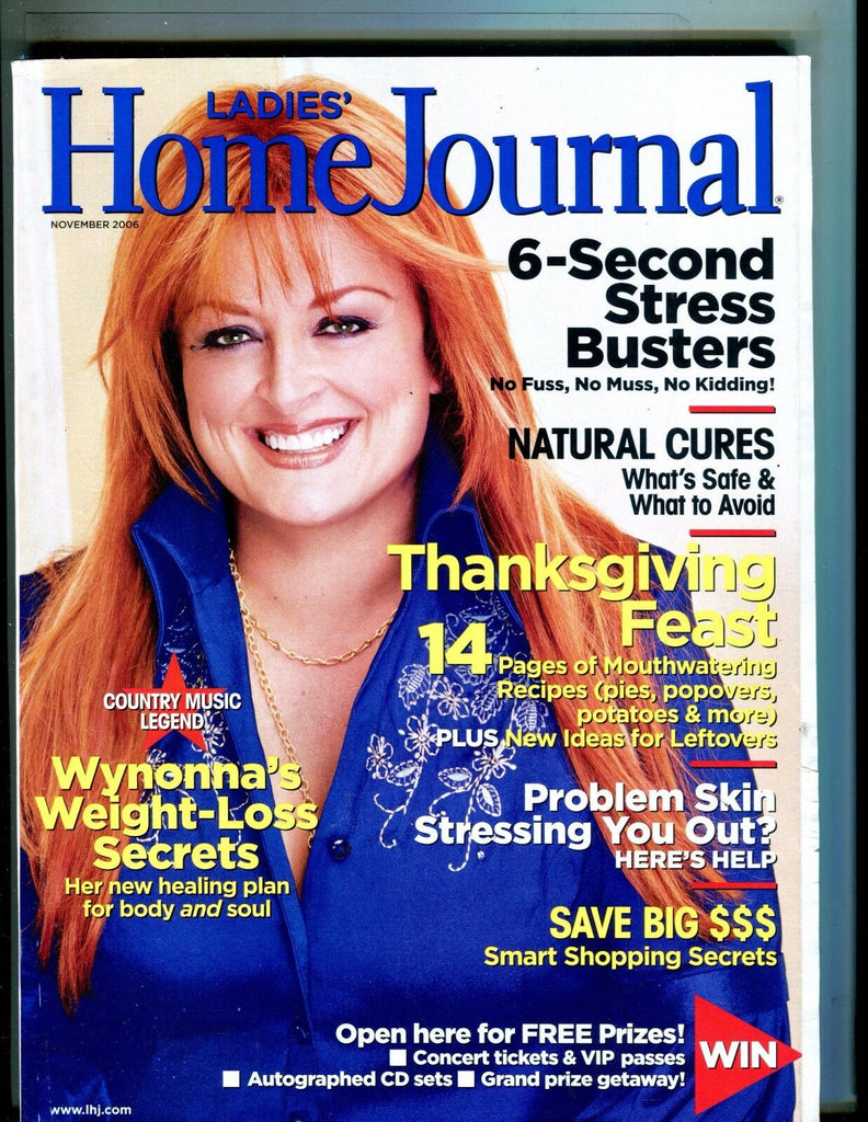 Ladies' Home Journal Magazine November 2006 Wynonna Judd EX No ML 052117nonjhe