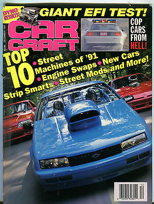 Car Craft Magazine December 1991 Top 10 Giant EFI Test! EX 020816jhe