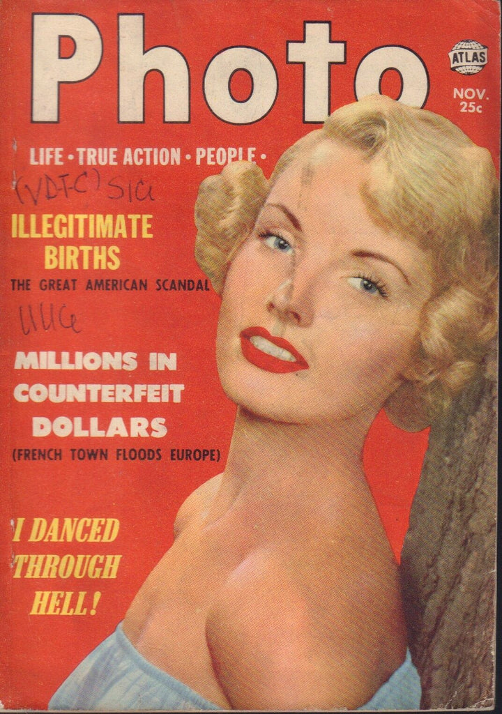 Photo Magazine November 1952 Cheesecake Pin Up Girls 091218AME