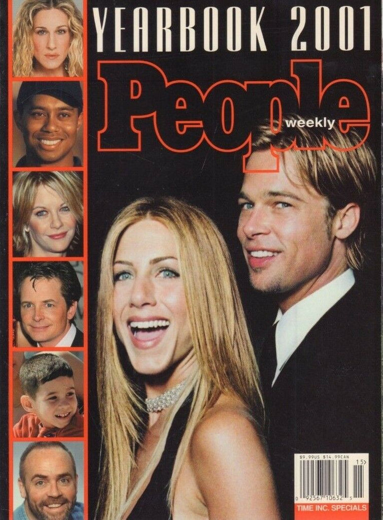 People Yearbook 2001 Brad Pitt Michael J Fox Tiger Woods 121718DBE