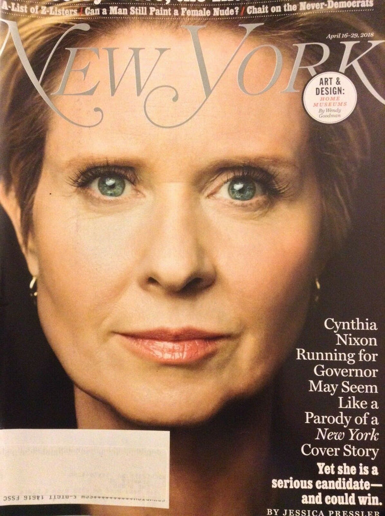 New York Magazine Cynthia Nixon For Governor April 29, 2018 051018nonrh