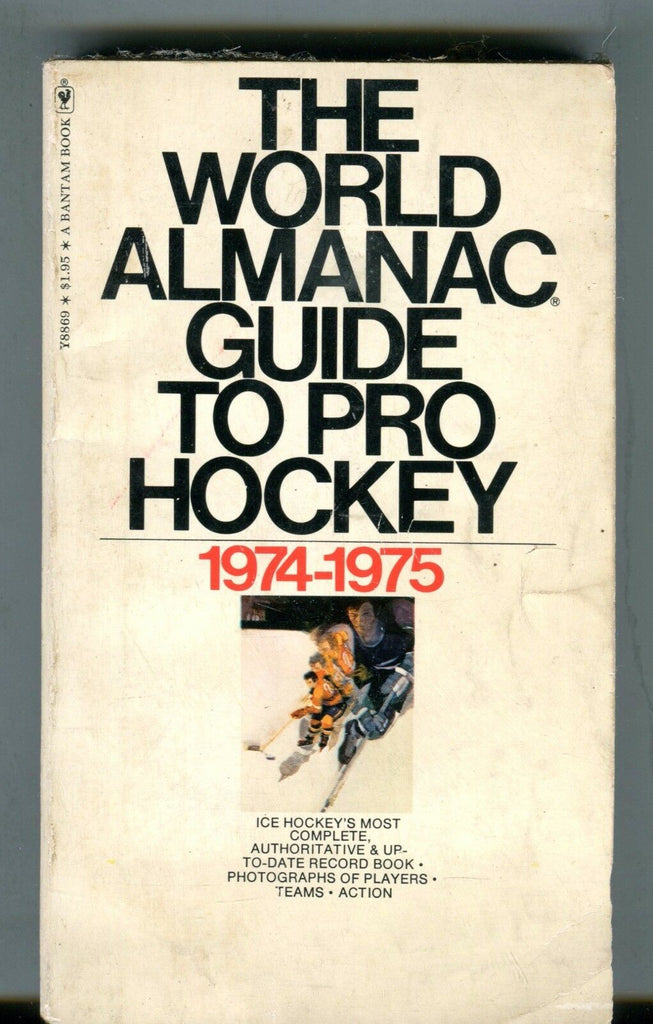 World Almanac Guide To Pro Hockey 1974-75 VG 060117nonjhe