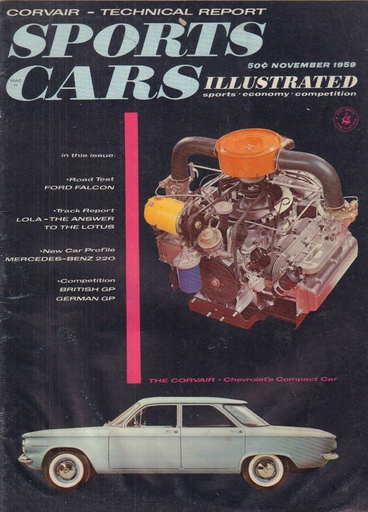 Sports Cars Illustrated Magazine Ford Falcon & Lotus November 1959 022818nonr