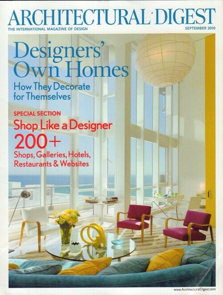 Architectural Digest September 2010 Designers' Own Homes 021417DBE3